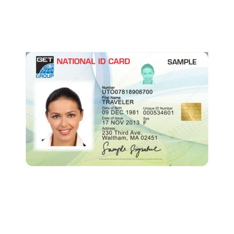 High quality pvc photo ID cards for school